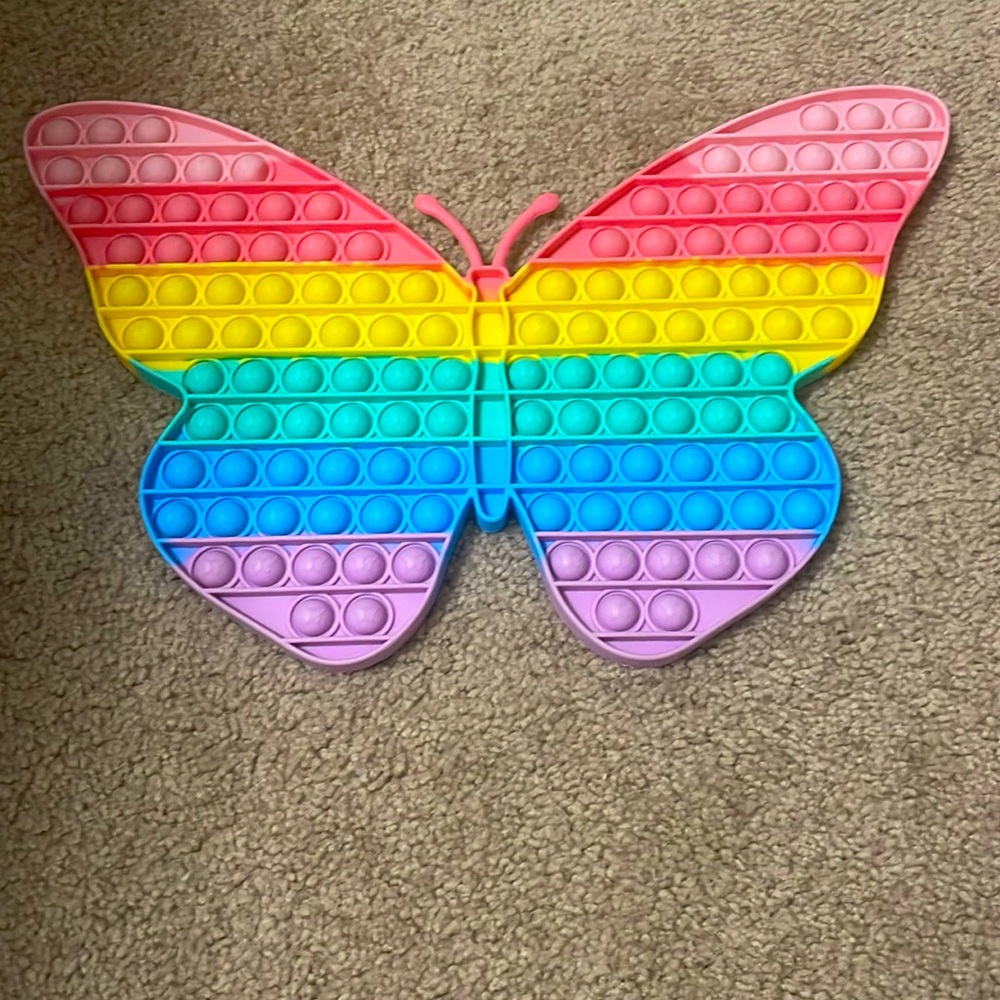 Butterfly rainbow pop-it